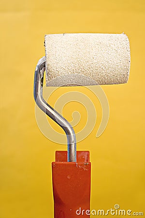 Paint roller Stock Photo