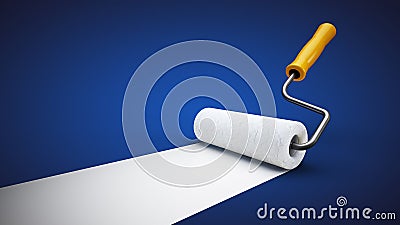 Paint roller Stock Photo