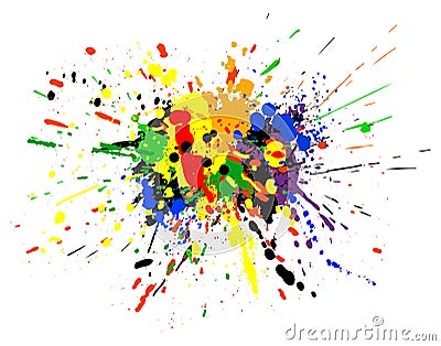 Paint spill Vector Illustration