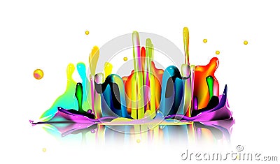 Paint splash Stock Photo