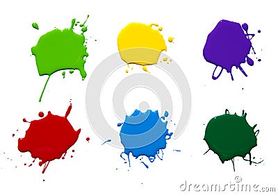 Paint splash Stock Photo