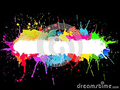 Paint splat background Vector Illustration