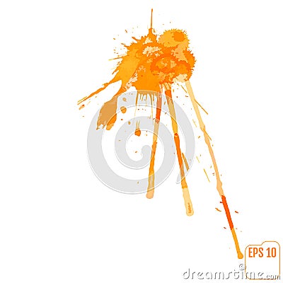 Paint splat for design use. Abstract vector illustration. Vector Vector Illustration