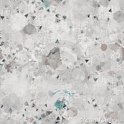 Paint splat funky splatter mess seamless pattern Stock Photo