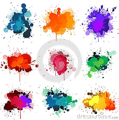 Paint splats Vector Illustration