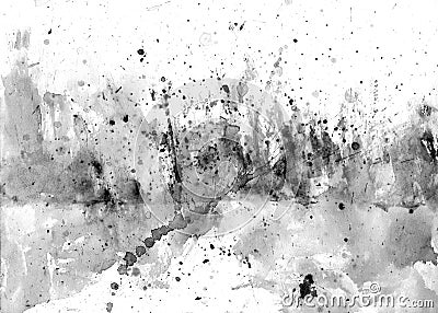 Paint splatters on paper - abstract background Stock Photo