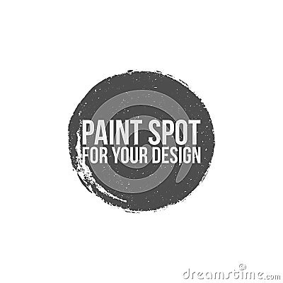 Paint Spot circle grunge Banner Vector Illustration