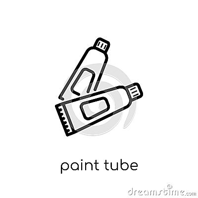 Paint tube icon from collection. Vector Illustration