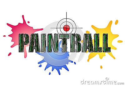 Paintball Logo Vector Illustration