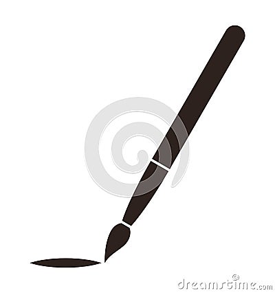 Paintbrush symbol Stock Photo