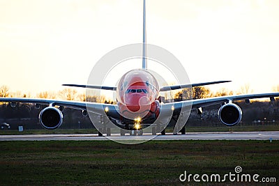 Painted ANA Airbus A380-800 from at the Airbus Plant in Finkenwerder, Germany. Editorial Stock Photo