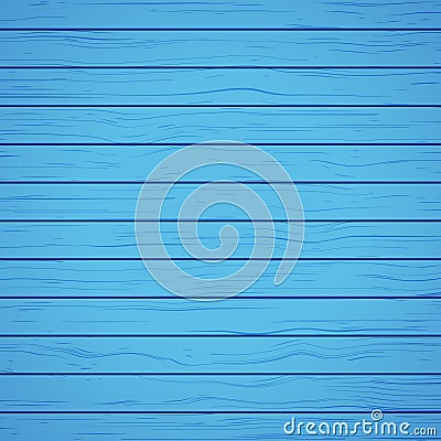 Painted blue wood background material. Textured blue wooden wall surface board panel Vector Illustration