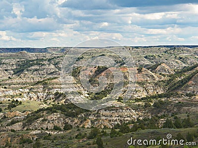 Painted Canyon, Medora, North Dakota Stock Photo