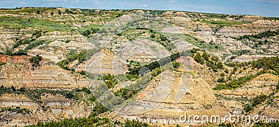 Painted Canyon Overlook North Dakota Stock Photo