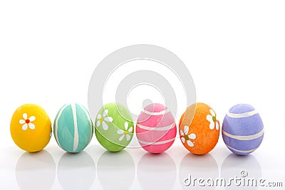 Painted easter eggs Stock Photo