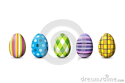 Painted Easter Eggs Stock Photo