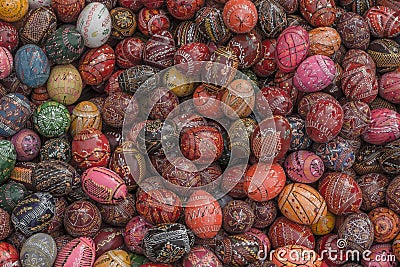 Painted Easter eggs Stock Photo