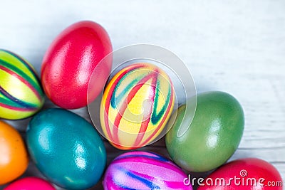 Painted Easter eggs Stock Photo