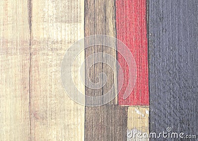 Painted faux parquet as colored planks Stock Photo