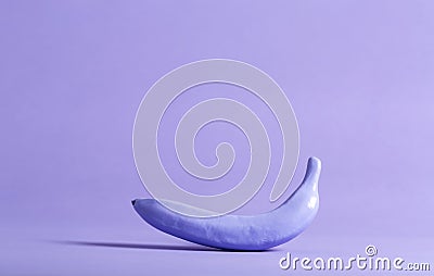 Painted funky banana Stock Photo