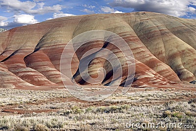 Painted Hills in Oregon Stock Photo