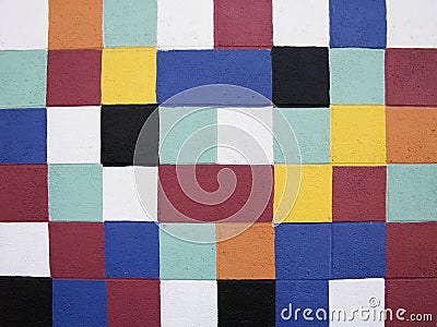 Painted Squares Stock Photo