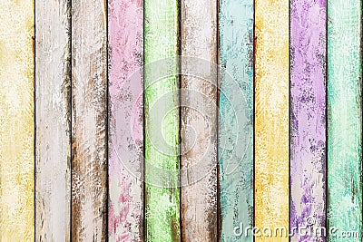 Painted wood background texture Colorful wooden tiles Stock Photo