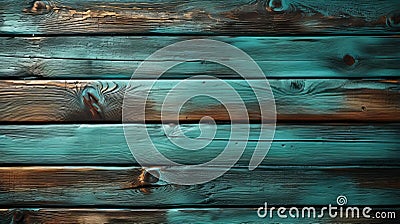 Turquoise Wood Background Rustic Charm With Teal Blue And Dark Bronze Tones Stock Photo