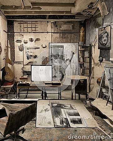 Painter atelier, art and beauty Stock Photo