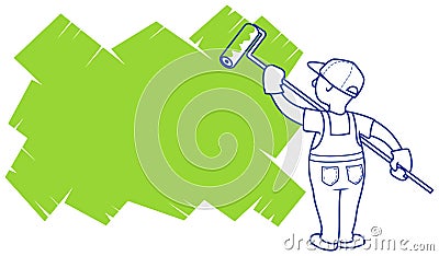 Painter Vector Illustration