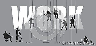 Painters Vector Illustration