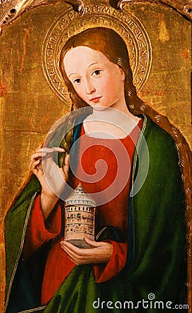Painting of Mary Magdalene Editorial Stock Photo
