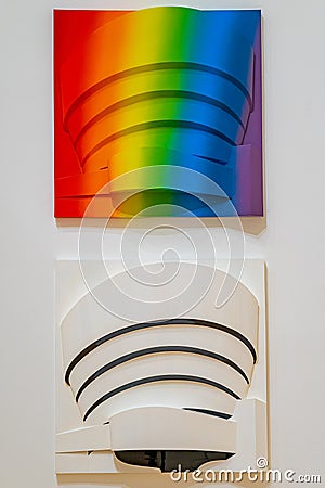 painting the solomon Guggenheim (spectrum) by richard hamilton Editorial Stock Photo