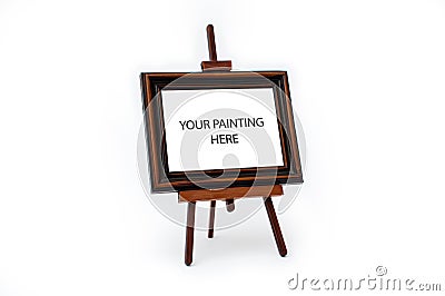 Painting stand Stock Photo