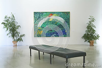Paintings by Marc Chagall, Marc Chagall Museum, Nice, France Editorial Stock Photo