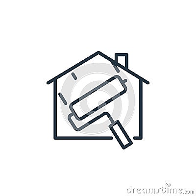 paintwork vector icon. paintwork editable stroke. paintwork linear symbol for use on web and mobile apps, logo, print media. Thin Vector Illustration