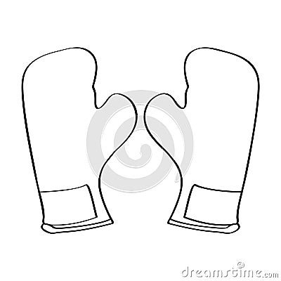 Pair of Boxing gloves Vector Illustration