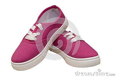 Pair of Canvas Shoes Stock Photo