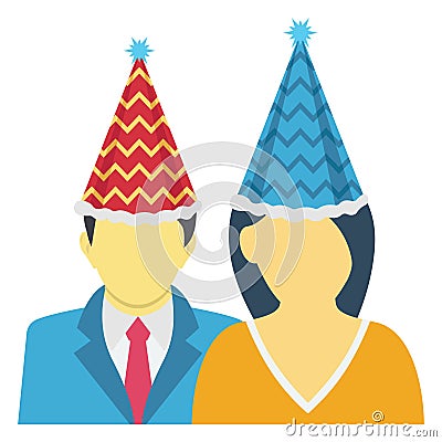pair, duo Color Vector icon which can be easily modified or edit Vector Illustration