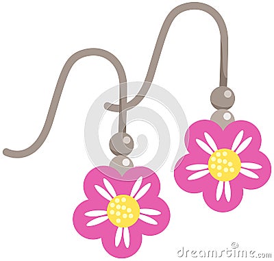 Pair of earring Vector Illustration