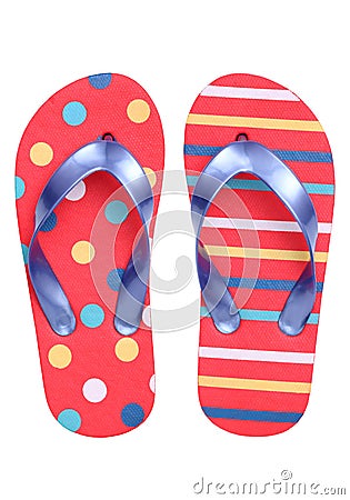 Pair of flip flop sandals Stock Photo