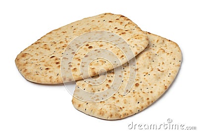 Pair of fresh of baked homemade naan Stock Photo