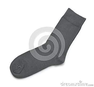 Pair of gray cotton socks Stock Photo