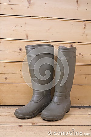 Pair of Gumboots Stock Photo