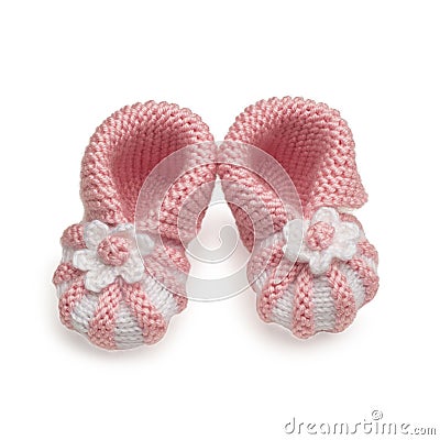 Handmade baby Shoes Stock Photo