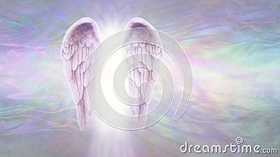 Angelic Light Being Message Template Stock Photo