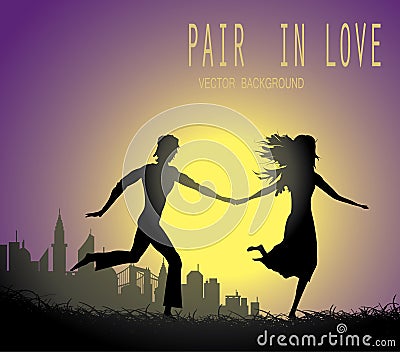 Pair in love Vector Illustration