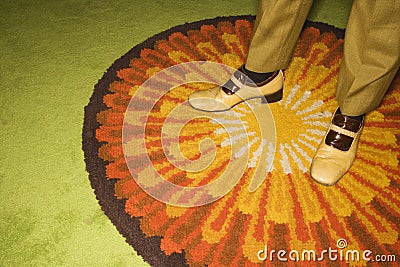 Pair of male feet. Stock Photo