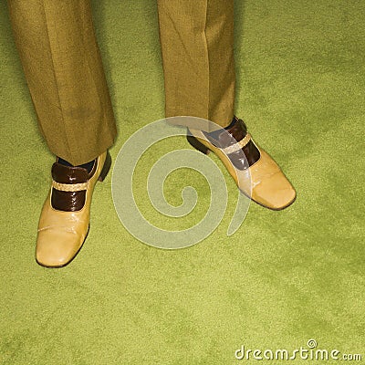 Pair of male feet. Stock Photo