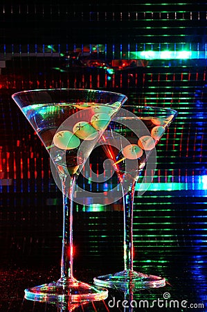 Pair of martini glass Stock Photo